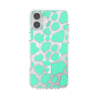 Turquoise Cow Cow — iPhone 16 Plus MagSafe Case